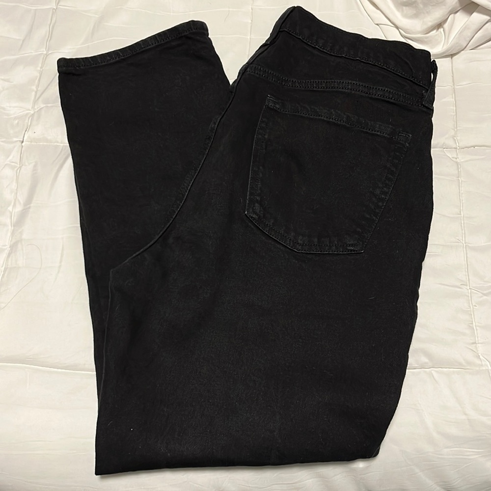 Old Navy Sky-Hi Straight Black Jeans